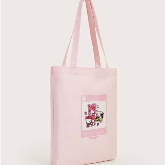 Sanrio Hello Kitty and Friends Pink Canvas Tote Bag - Picture 3 of 8